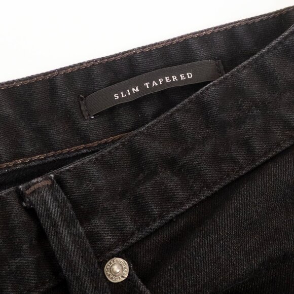 GUESS Black Jeans Size 34 x 34 Slim Tapered Denim Women's Casual Neutral Classic - Picture 8 of 9